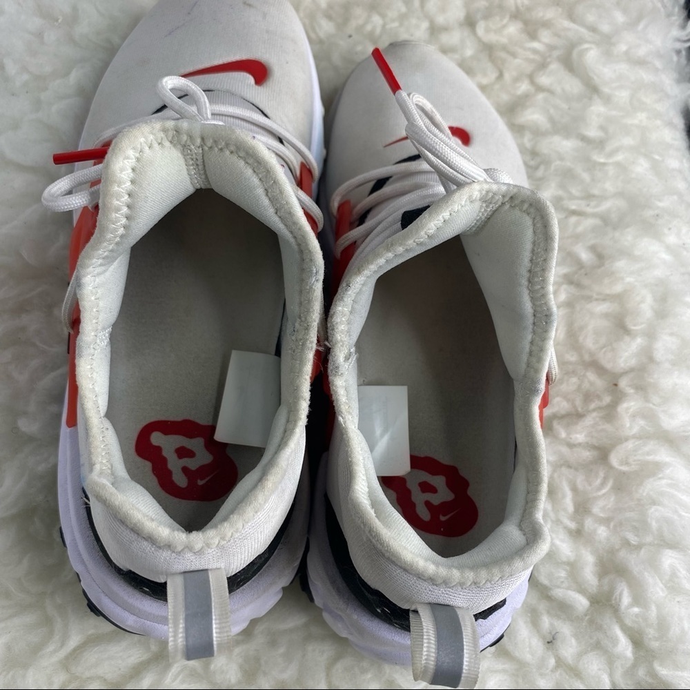 Nike Presto React White University Red Men's Size 8 CU4898-100 - Picture 4 of 9